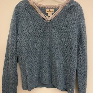 Woolrich green lambs wool knit sweater Size Large